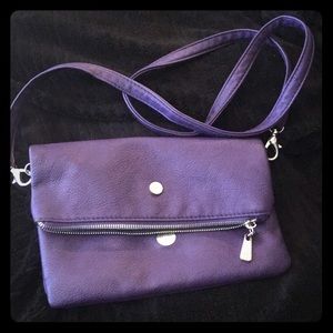 Purple cross body purse grace adele